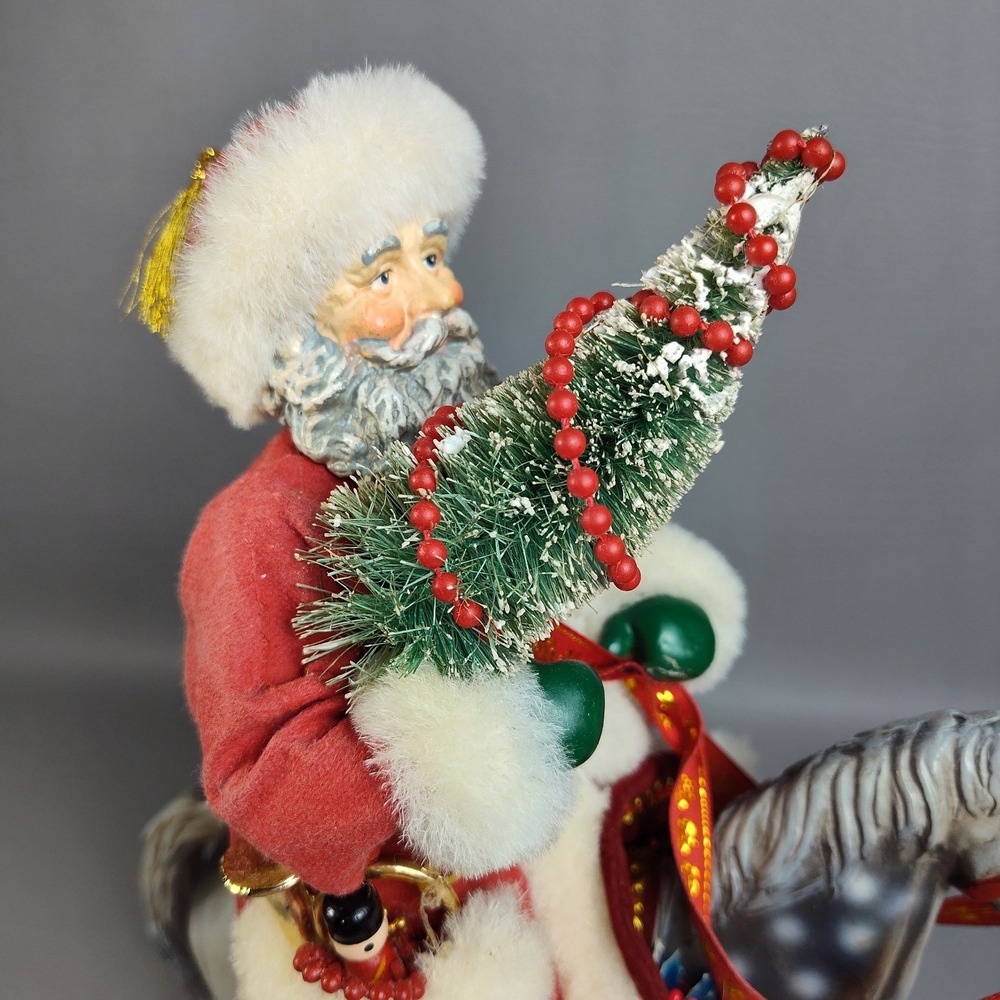 Vintage Possible Dreams Clothtique The Magic of Christmas Santa On Horse 1991 - Picture 5 of 16